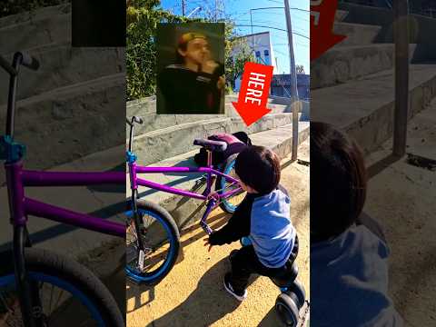 A reação dele ao ganhar a primeira Bike de equilíbrio ! #bmx #bike #bicicleta