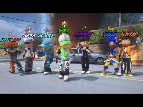 Boboiboy Galaxy musim 2 Semua Kuasa Elemental Fusion