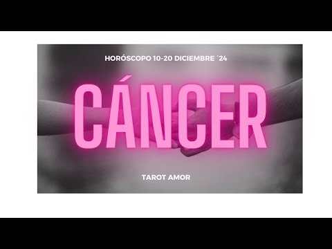 CÁNCER LLEGAN TRIUNFOS AMOROSOS CUANDO SUELTAS LAS EXPECTATIVAS HORÓSCOPO AMOR 10-20 DICIEMBRE ´24