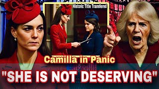 Camilla Shocks After Catherine Stuns Palace By Transferring Historic Title to Princess Eugenie!