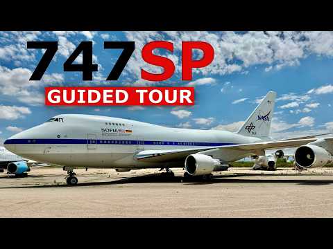 Guided tour around the Boeing 747SP Flying Telescope "SOFIA"