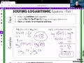 Exploring Logarithm Solutions: Part 1