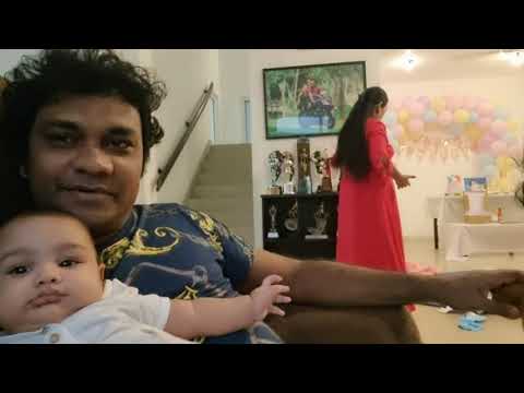 ආරාධනාගේ උපන්දිනයෙදි අභී කොන්ඩෙන් ඇදලා #baby #birthday