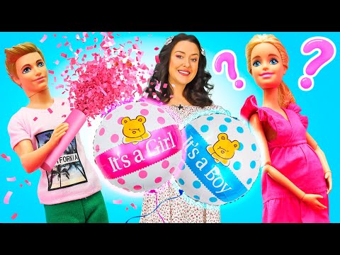 Chá de Bebê Surpresa com Boneca Barbie! Menino ou Menina? 👶🎈