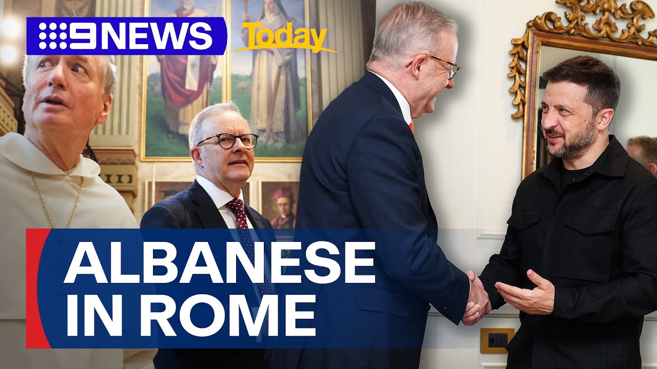 PM meets with Ukraine’s President, holds diplomatic talks with world leaders | 9 News Australia
