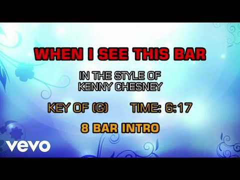 Kenny Chesney – When I See This Bar (Karaoke Guide Vocal)