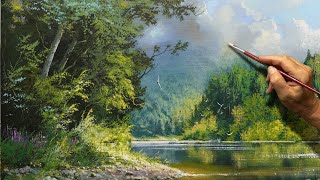 "Summer Calm" Acrylic painting. Artist - Viktor Yushkevich. #211