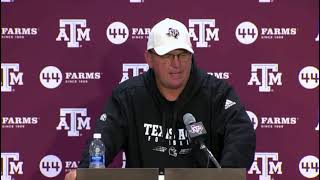 Texas A&M coach Mike Elko didn't hold back when addressing Penn State rumors