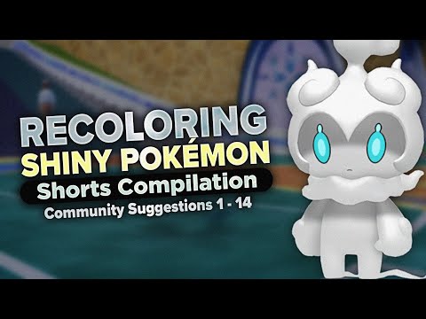 Serentix Shorts Compilation | Recoloring Shiny Pokémon Based on YOUR Suggestions (Parts 1 - 14)