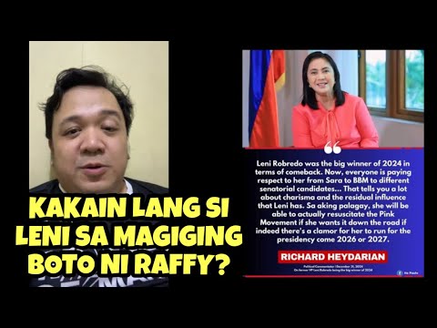 Leni Robredo dapat ba tumakbo sa 2028? Baka makatulong lang kay Sara Duterte against Raffy Tulfo?