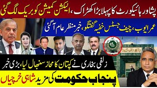 پشاور ہائیکورٹ کا پہلا بڑا کھڑاک ،الیکشن کمیشن کو بریک لگ گئی،عمر ایوب ،چیف جسٹس خفیہ گفتگو