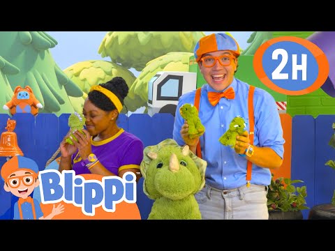 Dino Egg Hunt: Counting 1 to 10! 🦖🥚  Blippi LearnsNumbers with Dino Fun |  Videos for Kids 🔵🟠