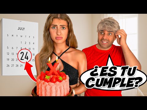 FINJO qué HE OLVIDADO SU CUMPLEAÑOS para VER SU REACCIÓN!