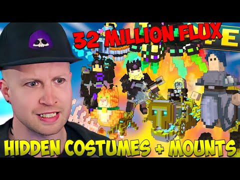 Secret Trove Costumes & Mounts Cost 32MILLION FLUX!!??? ..but you can Grind them for FREE
