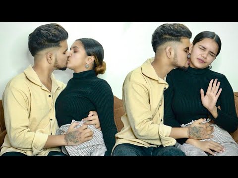 Love Bite Prank On My So Much Cute Girlfriend ❤️🙈 | Real Kissing Prank | Gone Romantic | Ansh Rajput