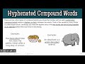 Exploring Hyphenated and Open Compound Words