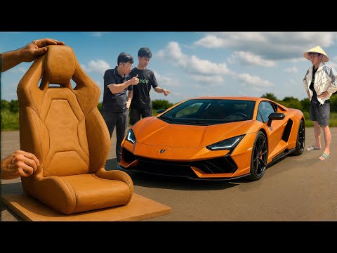 Building a Lamborghini Revuelto Supercar from Clay – By Hand