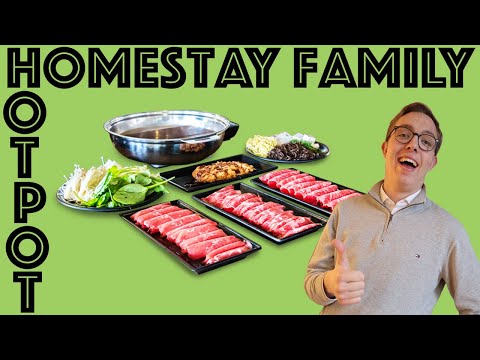 Eating hotpot with our homestay family in Taipei - VLOG83