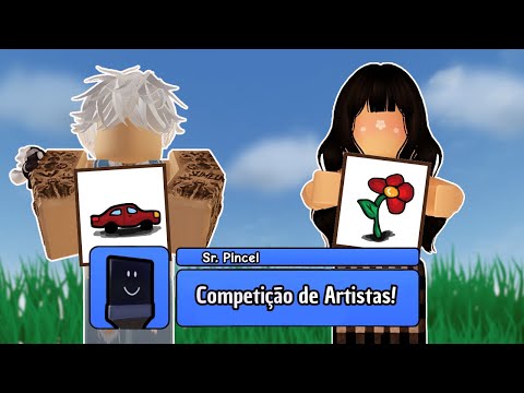 FIZEMOS UMA COMPETIÇÃO DE DESENHOS NO ROBLOX!!