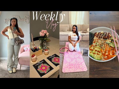 WEEKLY VLOG | At Home Pilates + Bad News + Coloring Sister Date + Healthy Era + Yoga & More