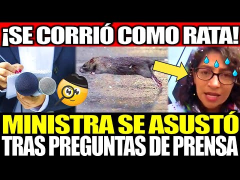 COMO UNA RATA! MINISTRA DEL MIDIS SE CORRIÓ DE LA PRENSA DE PROVINCIA TRAS PREGUNTA