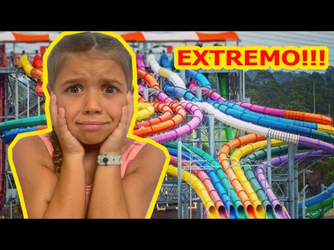 PRIMERA VEZ  EN UN PARQUE ACUÁTICO 💦 TOBOGAN EXTREMOS😮