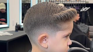 Como cortar cabelo de criança. Degrade mid fade