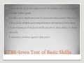 COGAT and ITBS Assessment Concepts