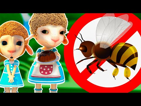 Bees Love Sweets and Fly to the Smell🐝👧🥧Don't Be Afraid of Bees🐝🥧Bees Come To The Smell Of Pie