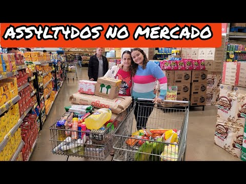 FOMOS ASS4LT4DOS NO SUPERMECADO😱COMPRAS DO MÊS DE JULHO MOSTRANDO OS PREÇOS😭