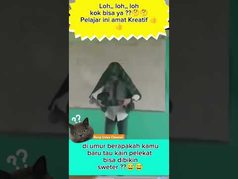 BARU TAU KALAU KAIN PELEKAT BISA DIBUAT SWETER 🤣 #shortsvideo #short_viral_video #video_lucu