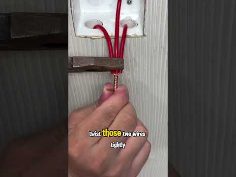 How to connect 3 single-core wires #electrian #electricaltech