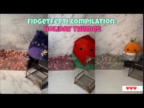 ASMR Mystery Scoop Compilation: Seasonal Fidgetfetti (Halloween, XMAS, Valentine's, Easter)