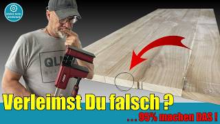 Warum Holzplatten trotz guter Zwingen nicht perfekt werden│die meisten kennen diese Regel nicht
