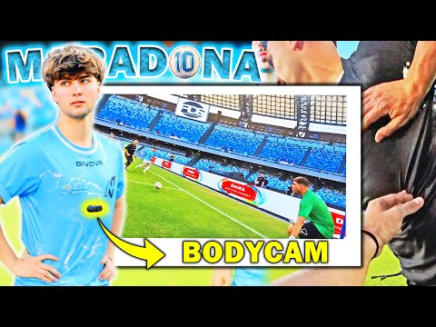 POV: GIOCHI al MARADONA 🩵 con una BODYCAM! Ecco cosa VEDI in CAMPO 🏟️