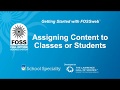 Foss Web Teacher Functionality