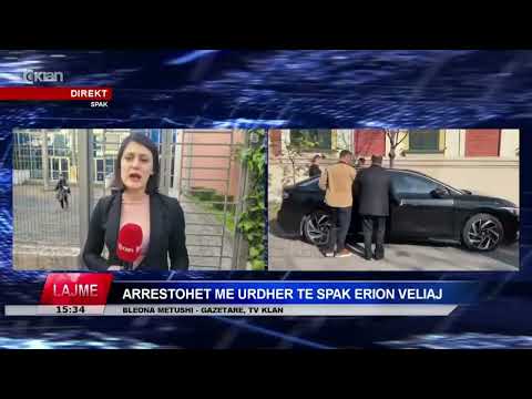 Tv Klan - Arrestohet me urdhër të SPAK, Erion Veliaj. Bashkëshortja e tij në arrest shtëpie