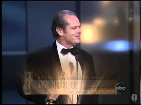 Jack Nicholson winning an Oscar® for 