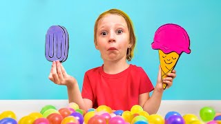 ¿Helado Real o de Juguete? Nastya y el Divertido Reto para Niños