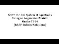 Understanding Augmented Matrices and Infinite Solutions