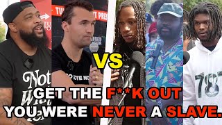 Charlie Kirk & Officer Tatum SNAP on BLM Activist After Black Students DEFEND "Anti-White Racism"