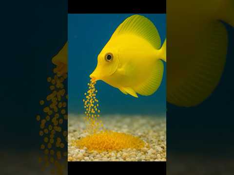 Aquarium cichlid fish giving birth 😍