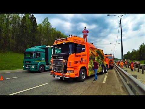 ДЖИП врезался в КАМАЗ на M2 Симферопольском шоссе / Грузовой эвакуатор / Truck evacuation