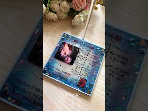 Customised love story resin frame ( whatsapp to 8848070542 for orders ) #resinart #customizedgifts