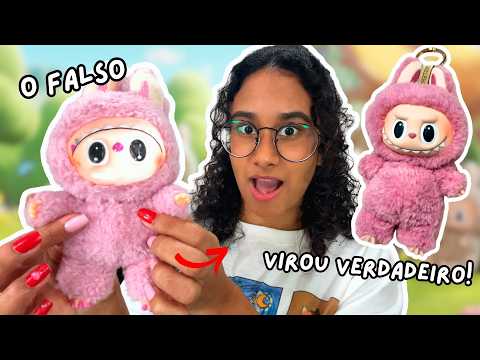 TRANSFORMEI UM LAFUFU EM UM LABUBU! O Falso Virou Verdadeiro?