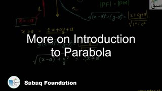 More on Introduction to Parabola