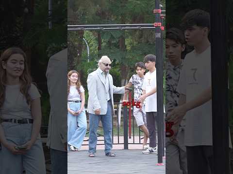 Old man Street workout Prank ๐