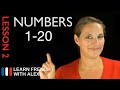 Counting from 1 to 20 in French
