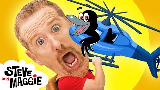 Play Game and Chocolate Cake with Steve and Maggie | Magic Race Story for Kids