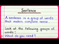 Types of Sentences and Their Functions